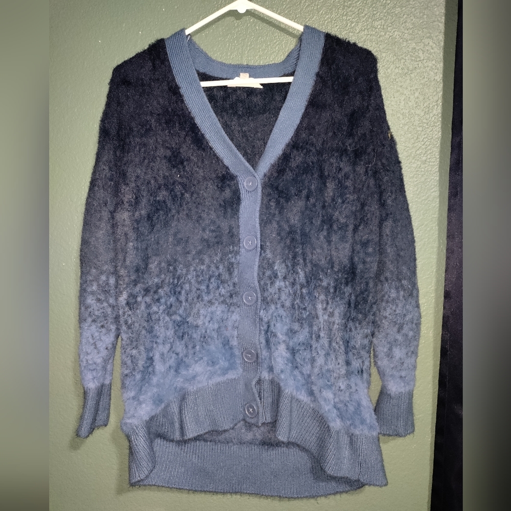 Women's fuzzy cardigan